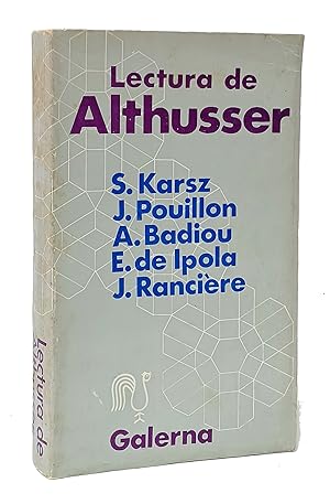 Image du vendeur pour Lectura de Althusser. mis en vente par Librera Berceo (Libros Antiguos)