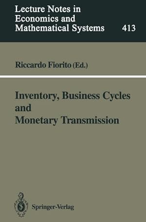 Bild des Verkufers fr Inventory, Business Cycles and Monetary Transmission zum Verkauf von BuchWeltWeit Ludwig Meier e.K.