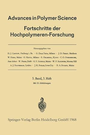 Bild des Verkufers fr Fortschritte der Hochpolymeren-Forschung zum Verkauf von BuchWeltWeit Ludwig Meier e.K.