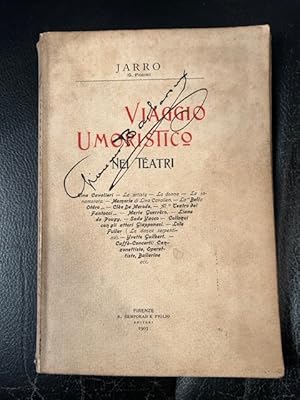 Bild des Verkufers fr Viaggio umoristico nei teatri. Lina Cavalieri, la artista la donna.La bella Otero, Cle De Merade,.Yvette Guilbert. zum Verkauf von LIBRERIA XODO