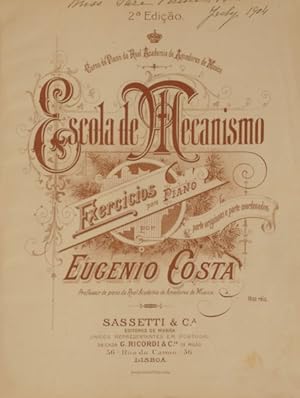 ESCOLA DE MECANISMO. EXERCICIOS PARA PIANO.