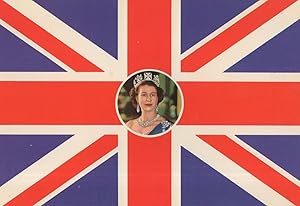 Fish & Chip Shops To Queen Elizabeth London Flag 1980s Postcard