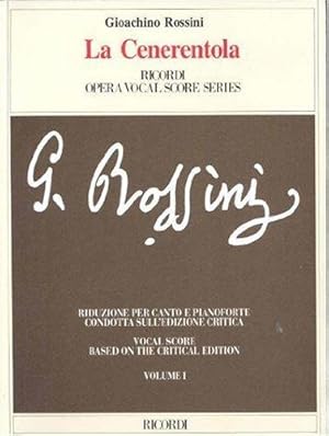 Imagen del vendedor de La Cenerentola, Volume 1 & 2: Vocal Score (Ricordi Opera Vocal Score) a la venta por WeBuyBooks