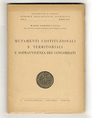 Mutamenti costituzionali e territoriali e sopravvivenza dei concordati.