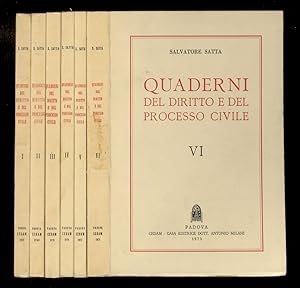 Quaderni del diritto e del processo civile. Volumi I - VI. [Tutto il pubblicato].