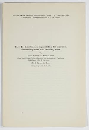 Über die dielektrischen Eigenschaften der Cozymase, Muskeladenylsäure und Hefeadenylsäure.