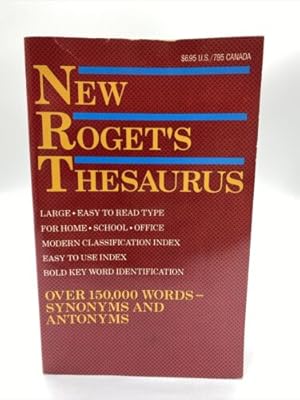 Imagen del vendedor de New Roget's Thesaurus - 1989 Edition (Trade Paperback) a la venta por Dean Family Enterprise