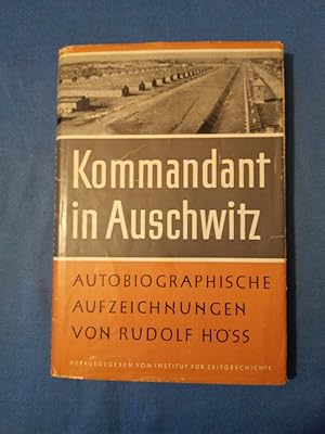 Bild des Verkufers fr Kommandant in Auschwitz : Autobiograph. Aufzeichn. Rudolf Hss. Eingel. u. kommentiert von Martin Broszat / Quellen und Darstellungen zur Zeitgeschichte ; Bd. 5 zum Verkauf von Antiquariat BehnkeBuch