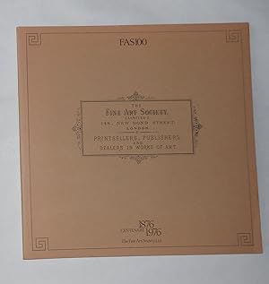 Imagen del vendedor de FAS100 - Centenary 1876 - 1976 Fine Art Society Ltd (London 23 March - 30 April 1976) a la venta por David Bunnett Books