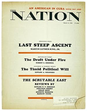 Freedom's Crisis: Last Steep Ascent [In "The Nation," March 14, 1966]