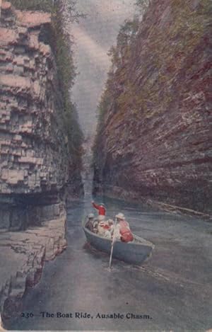 Seller image for claustrophobic postcard: Boat Ride, Ausable Chasm for sale by Mobyville