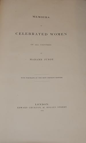 Seller image for MEMORIS OF CELEBRATED WOMEN OF ALL COUNTRIES; with portraits by the most eminent masters for sale by Second Life Books, Inc.