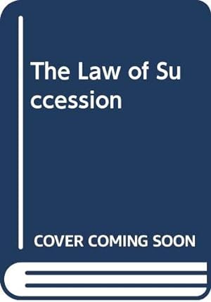 Bild des Verkufers fr The Law of Succession zum Verkauf von WeBuyBooks