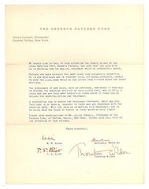 Imagen del vendedor de [Circular letter]: The Kenneth Patchen Fund a la venta por Between the Covers-Rare Books, Inc. ABAA