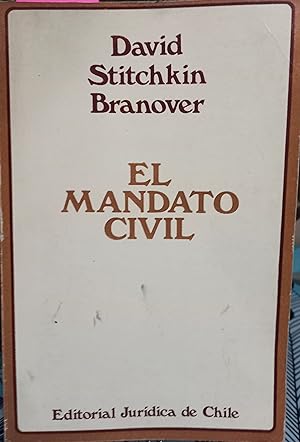 Bild des Verkufers fr El mandato civil zum Verkauf von Librera Monte Sarmiento