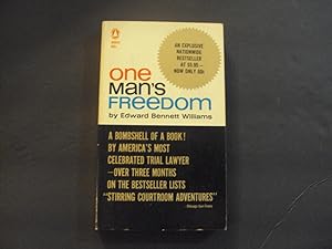 Seller image for One Man's Freedom pb Edward Bennett Williams 1st Popular Library Print 1/64 for sale by Joseph M Zunno
