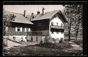 Ansichtskarte Grafenaschau bei Murnau, Erholungsheim Lindenhof von Südseite
