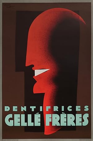 1980 French Advertising Poster, Dentifrices Gellé Frères (Re-Issue)