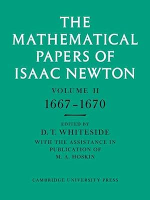 Bild des Verkufers fr Mathematical Papers of Isaac Newton : 1667-1670 zum Verkauf von GreatBookPrices