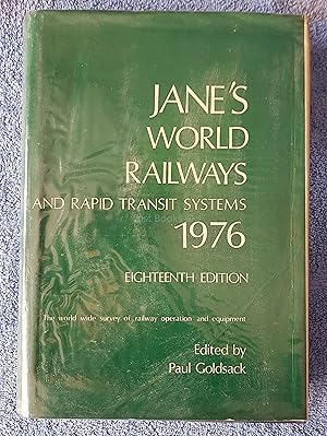 Imagen del vendedor de Jane's World Railways 1976 a la venta por All Lost Books