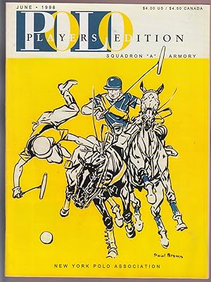 Polo Player's Edition June 1998 Paul Brown Cover & Illustrated Article