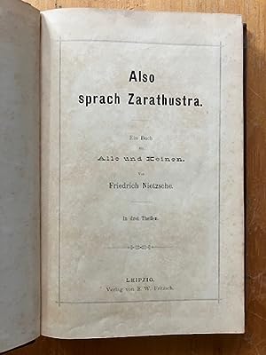 Also Sprach Zarathustra I-III (first collected)