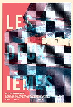 2016 Contemporary Film Poster - Les Deuxiemes (Red and Blue)