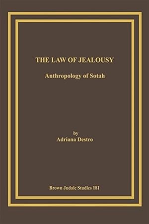 Seller image for Law of Jealousy : The Anthropology of Sotah for sale by GreatBookPricesUK