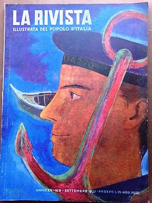 La Rivista illustrata Settembre 1937 Mussolini in Sicilia Littorio Monticchiello