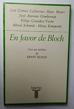 Imagen del vendedor de EN FAVOR DE BLOCH a la venta por Antrtica