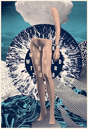 2018 Contemporary Quebec Silkscreen Music Poster - Jack White World Tour (Artist Signed)