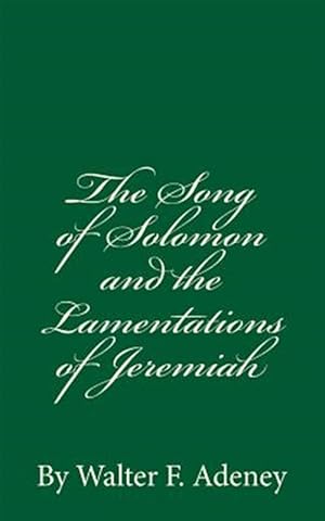 Seller image for Song of Solomon and the Lamentations of Jeremiah for sale by GreatBookPrices