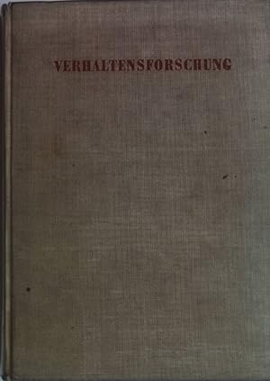Seller image for Verhaltensforschung. Eine Einfhrung in die Tier-Ethologie. for sale by books4less (Versandantiquariat Petra Gros GmbH & Co. KG)