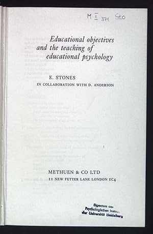 Seller image for Educational Objectives and the Teaching of Educational Psychology. for sale by books4less (Versandantiquariat Petra Gros GmbH & Co. KG)