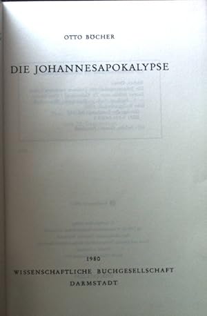 Bild des Verkufers fr Die Johannesapokalypse. Ertrge der Forschung ; Bd. 41 zum Verkauf von books4less (Versandantiquariat Petra Gros GmbH & Co. KG)