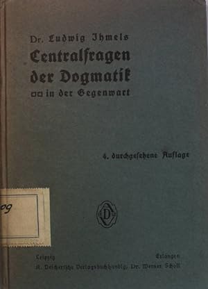 Seller image for Centralfragen der Dogmatik in der Gegenwart. Sechs Vorlesungen. for sale by books4less (Versandantiquariat Petra Gros GmbH & Co. KG)