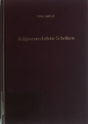 Bild des Verkufers fr Religionsrechtliche Schriften : Abhandlungen z. Staatskirchenrecht u. Eherecht. Zweiter Halbband Staatskirchenrechtliche Abhandlungen ; Bd. 5 zum Verkauf von books4less (Versandantiquariat Petra Gros GmbH & Co. KG)