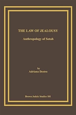 Seller image for Law of Jealousy : The Anthropology of Sotah for sale by GreatBookPrices