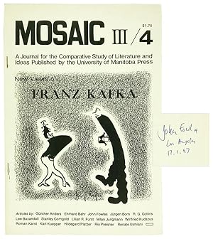 Mosaic III/4: My Recollections of Kafka [Signed]