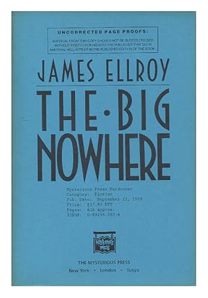 Seller image for The Big Nowhere (Uncorrected Proof) for sale by Arundel Books