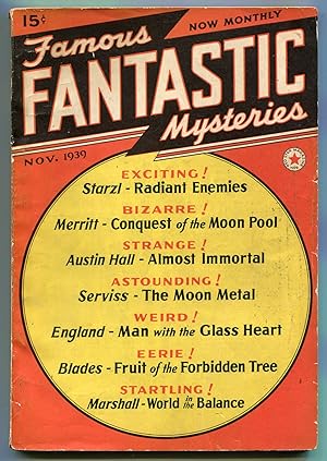 Bild des Verkufers fr [Pulp Magazine]: Famous Fantastic Mysteries - November, 1939 zum Verkauf von Between the Covers-Rare Books, Inc. ABAA