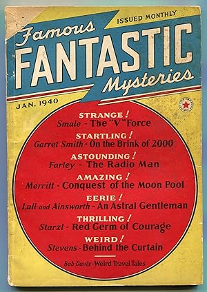 Bild des Verkufers fr [Pulp Magazine]: Famous Fantastic Mysteries - January, 1940 zum Verkauf von Between the Covers-Rare Books, Inc. ABAA