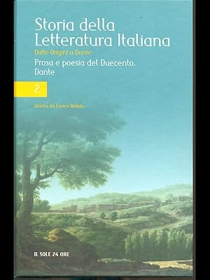 Immagine del venditore per Storia della letteratura Italiana 2 - Prosa e poesia del Duecento. Dante venduto da Librodifaccia