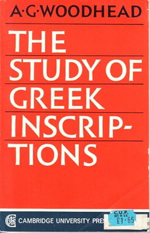 Imagen del vendedor de The Study of Greek Inscriptions. a la venta por Centralantikvariatet