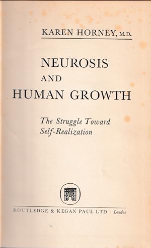 Immagine del venditore per Neurosis and human growth. The struggle toward self-realization venduto da Antiquariaat van Starkenburg