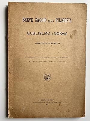 Breve saggio sulla filosofia di Guglielmo d'Ockham.