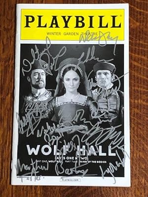 Seller image for Wolf Hall. The Royal Shakespeare Production Playbill. SIGNED by the Cast. for sale by Moroccobound Fine Books, IOBA