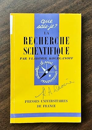 Imagen del vendedor de LA RECHERCHE SCIENTIFIQUE; QUE SAIS-JE? 781 a la venta por La Bouquinerie  Dd