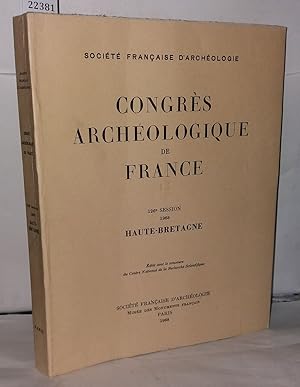 Imagen del vendedor de Congrs archologique de France Haute Bretagne 126e session a la venta por Librairie Albert-Etienne