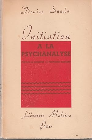 Initiation à la psychanalyse